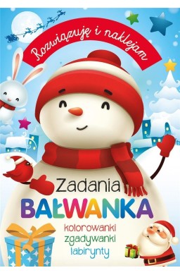 Rozwiązuję i naklejam. Zadania Bałwanka