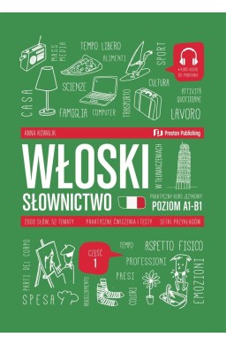 Włoski w tłumaczeniach. Słownictwo 1 (A1-B1) + mp3