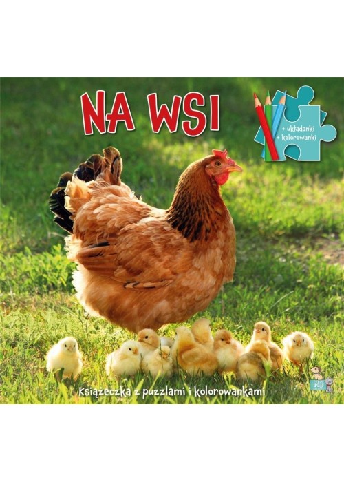 Książeczki z puzzlami i kolorowankami Na wsi