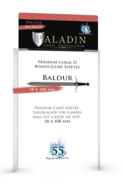 Koszulki na karty Paladin - Baldur (58x108mm)