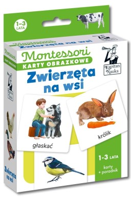 Montessori Karty obrazkowe Zwierzęta 1- lata