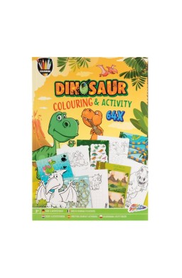 Zeszyt do kolorowania i ćwiczeń A4 Dino, 64 strony