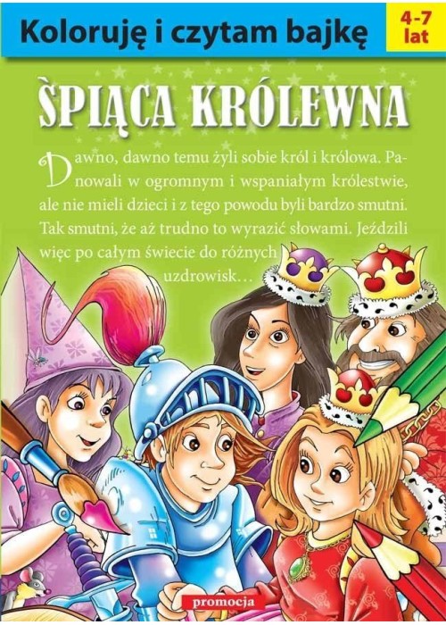 Koloruję i czytam bajkę - Śpiąca królewna