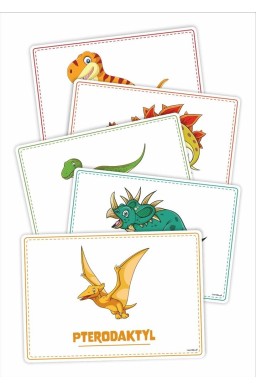 Plansze edukacyjne A4 - Dinozaury 10 kart