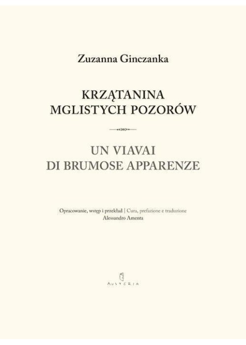 Krzątanina mglistych pozorów. Wiersze Wybrane