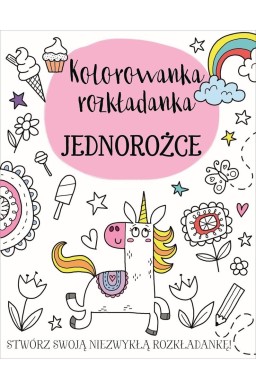 Kolorowanka rozkładanka. Jednorożce