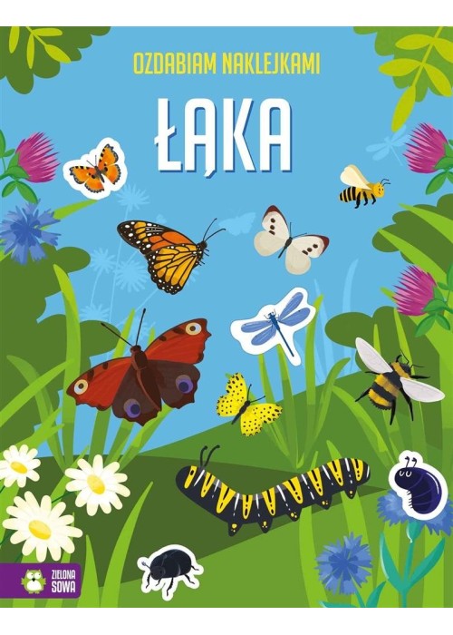 Ozdabiam naklejkami. Łąka