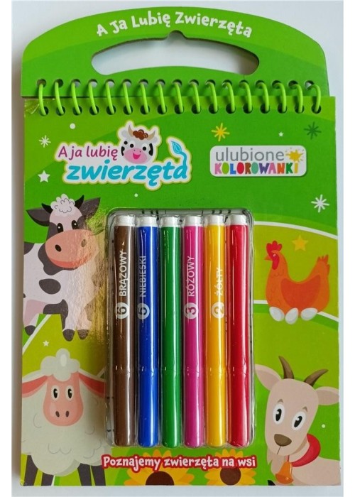 A ja lubię zwierzęta. Ulubione kolorowanki