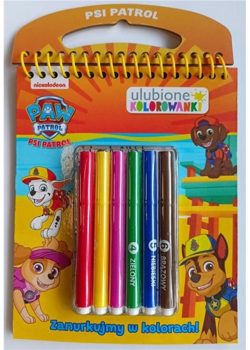 Psi Patrol. Ulubione kolorowanki. Zanurkujmy...