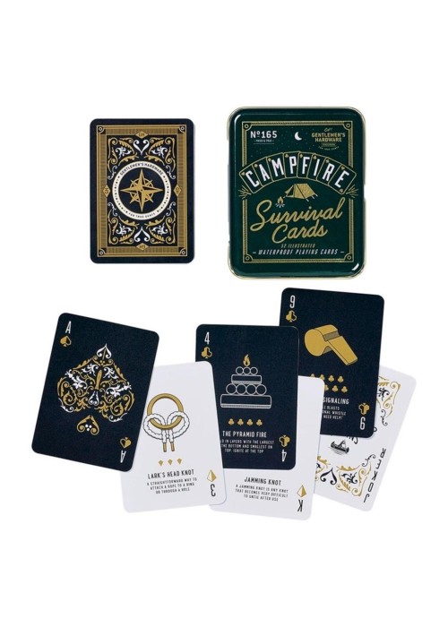 Gra kempingowa Survival cards w puszce