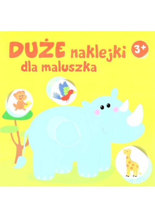 Duże naklejki dla maluszka 3+ - Nosorożec Duże naklejki dla maluszka 3+ - Nosorożec