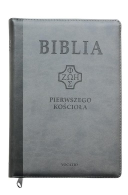 Biblia pierwszego Kościoła szara z paginatorami