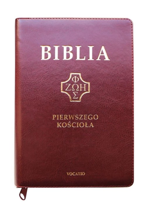 Biblia pierwszego Kościoła burgundowa paginatory