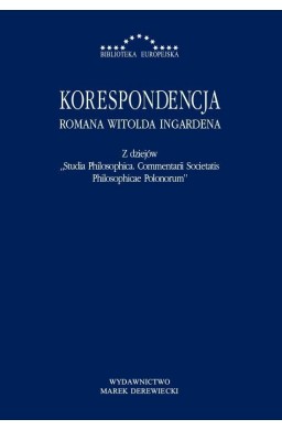 Korespondencja Romana Witolda Ingardena