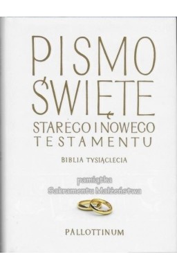 Biblia Tysiąclecia Pamiątka Sakramentu Małżeństwa