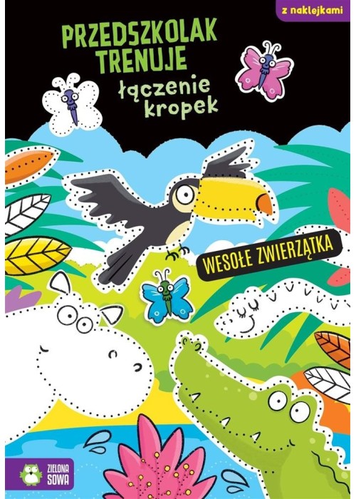 Przedszkolak trenuje łączenie kropek. Wesołe..