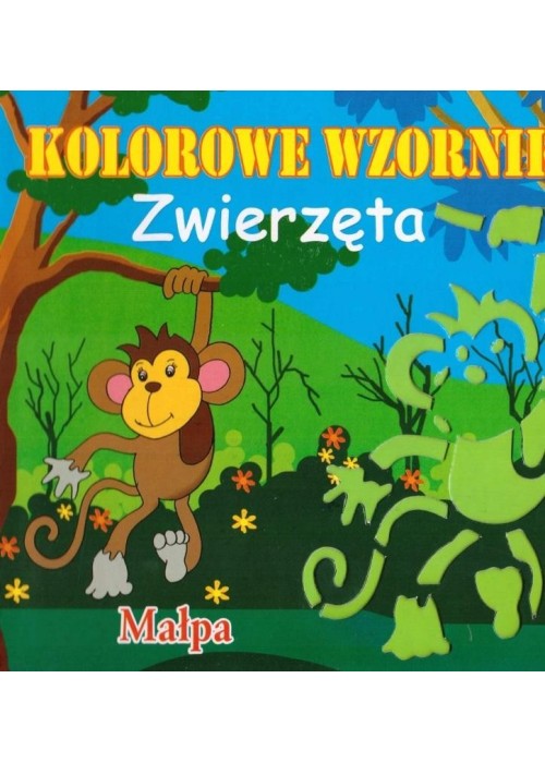 Książeczka kolorowe wzorniki animals