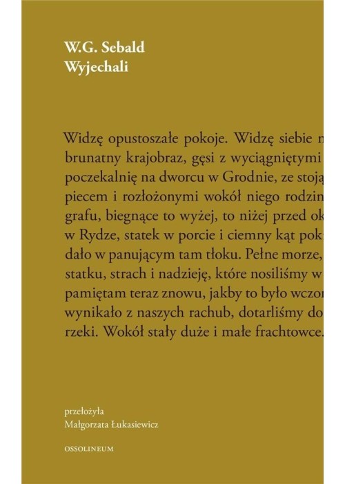 Sebald T.3 Wyjechali