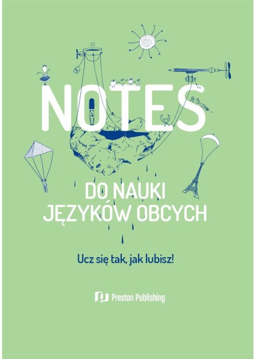 Notes do nauki języków obcych pistacjowy