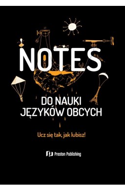 Notes do nauki języków obcych czarny