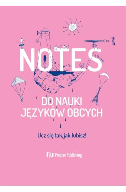 Notes do nauki języków obcych różowy