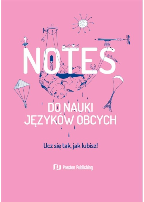 Notes do nauki języków obcych różowy