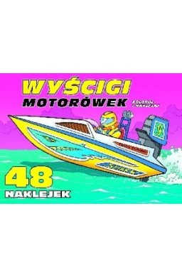 Koloruj i naklejaj. Wyścigi motorówek