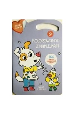 Kolorowana z naklejkami. Na wsi z pieskiem