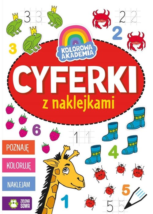 Kolorowa Akademia. Cyferki z naklejkami