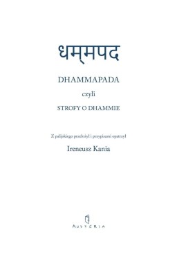 Dhammapada czyli Strofy o Dhammie