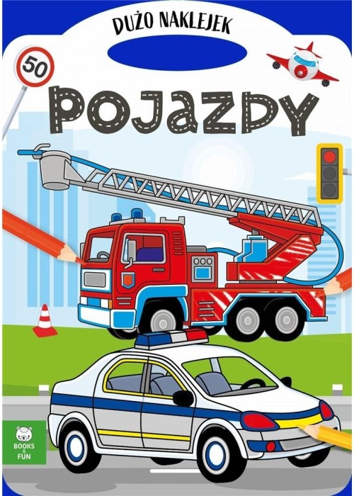 Teczka pojazdy z podwójnymi naklejkami