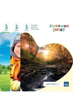 Zdobywam świat. Karty pracy cz.1-3 Poziom 3
