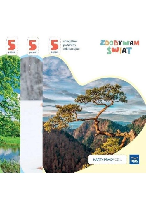 Zdobywam świat. Karty pracy cz.1-3 Poziom 5