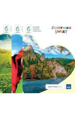 Zdobywam świat. Karty pracy cz.1-3 Poziom 6