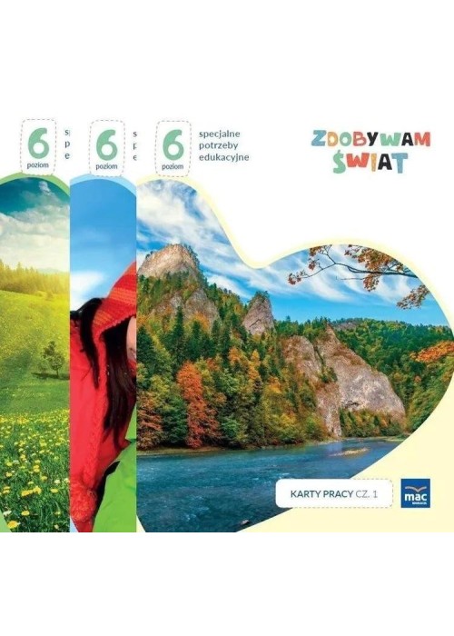 Zdobywam świat. Karty pracy cz.1-3 Poziom 6