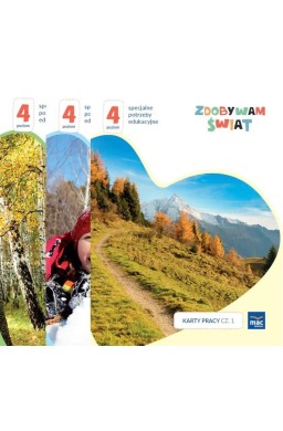 Zdobywam świat. Karty pracy cz.1-3 Poziom 4