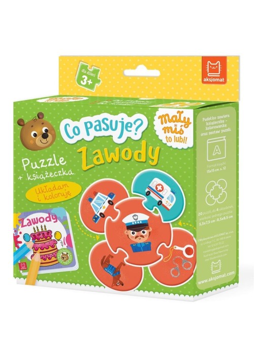 Co pasuje? Zawody Puzzle + książeczka