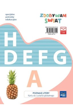 Zdobywam świat. Poznaję litery - karty do czytania
