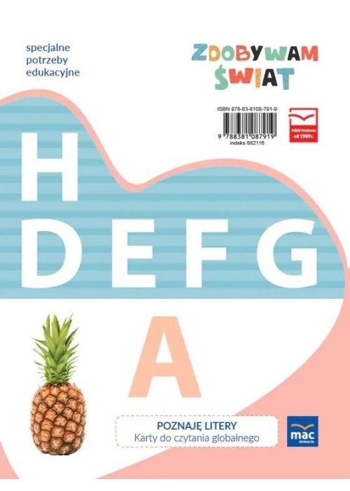 Zdobywam świat. Poznaję litery - karty do czytania Zdobywam świat. Poznaję litery - karty do czytania