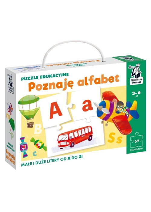 Kapitan nauka Puzzle edukacyjne Alfabet 3-6 lat