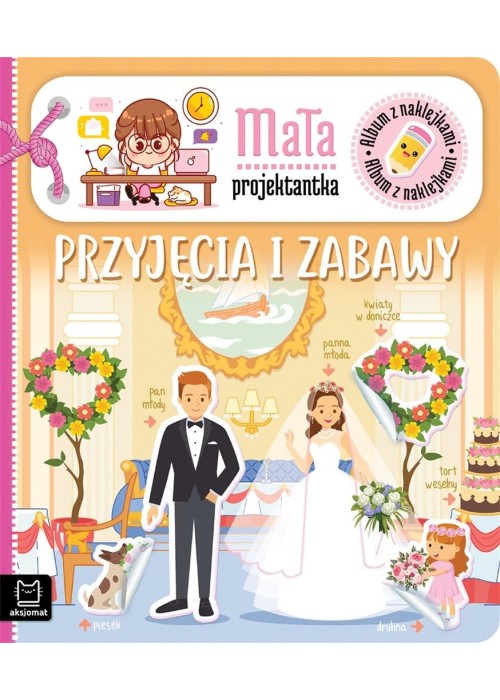 Album z naklejkami. Mała projektantka