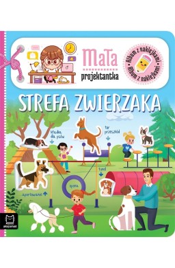 Album z naklejkami. Mała projektantka