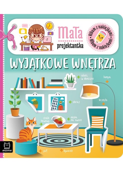 Album z naklejkami. Mała projektantka. Wyjątkowe..