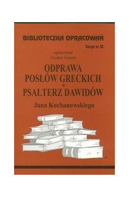 Biblioteczka opracowań nr 033 Odprawa posłów ...