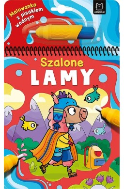 Malowanka z pisakiem wodnym. Szalone lamy