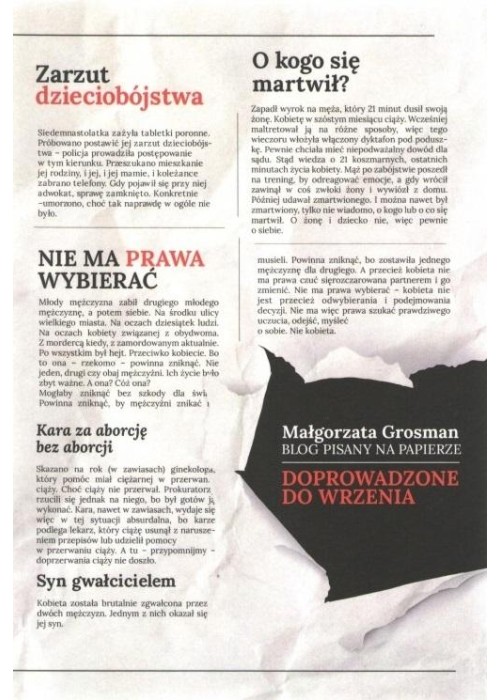 Doprowadzone do wrzenia Blog pisany na papierze