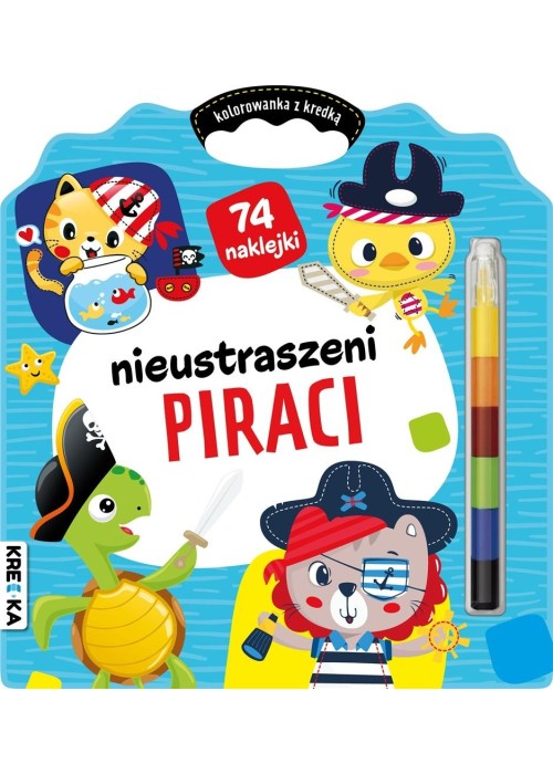 Kolorowanka z kredką. Nieustraszeni piraci