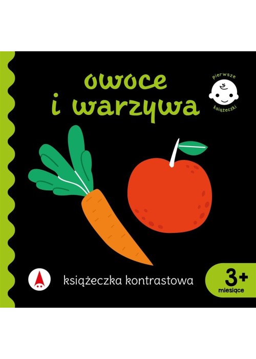 Książeczka kontrastowa. Owoce i warzywa