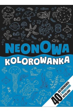 Neonowa kolorowanka niebieska