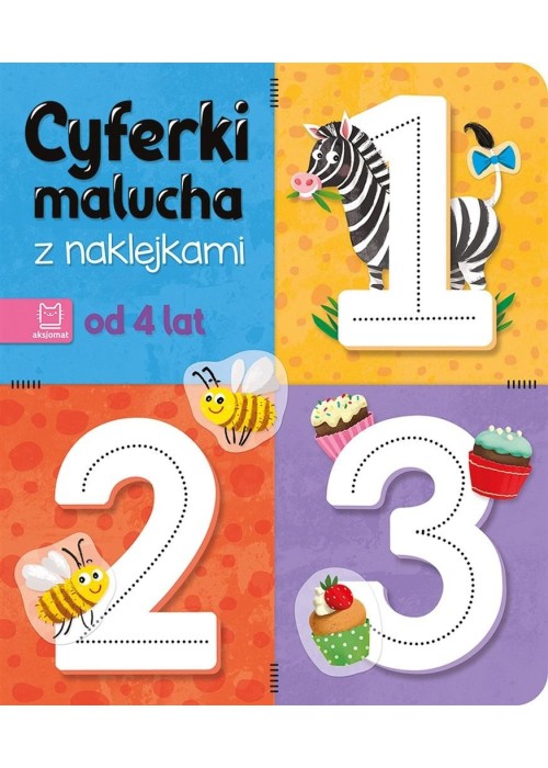 Cyferki malucha z naklejkami. Od 4 lat